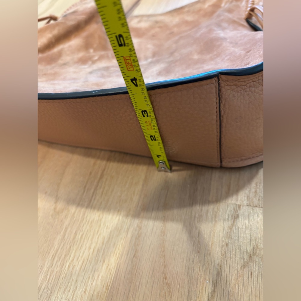 Stuart Weitzman brown suede leather shoulder or crossbody bag - Picture 10 of 13